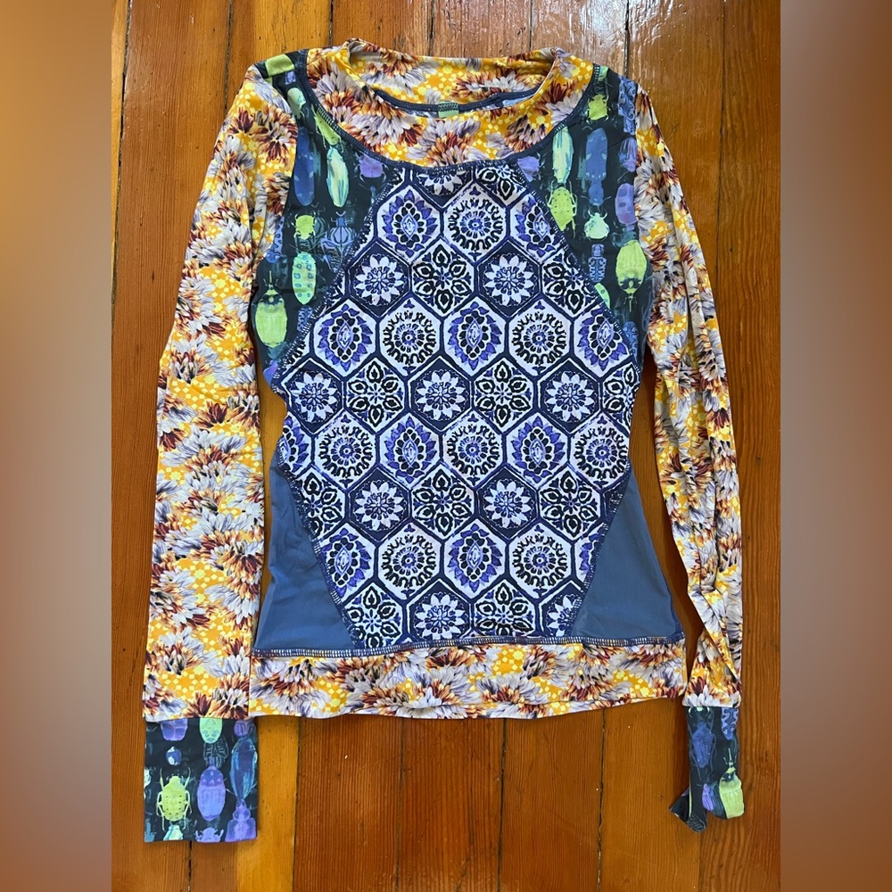 Maaji Floral and Geometric swim top